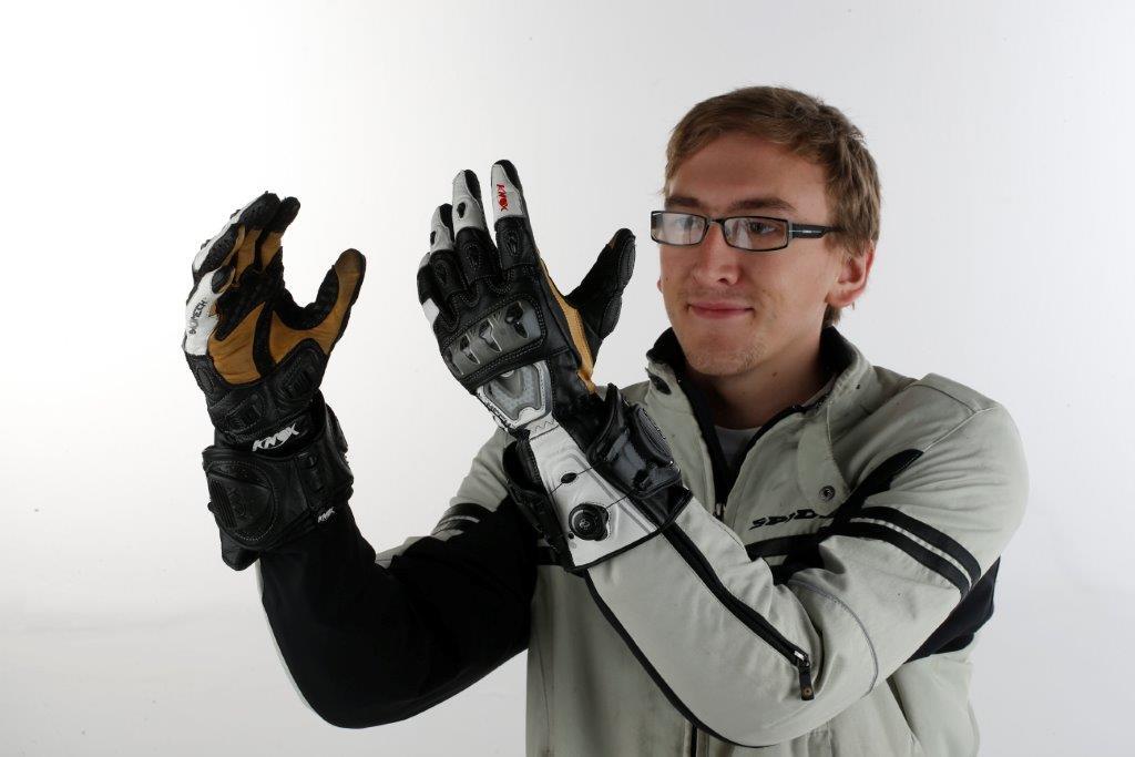 gloves with knox sliders